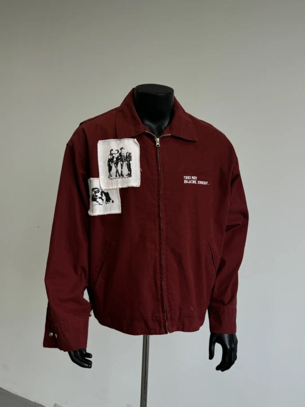 appliqué denim jacket