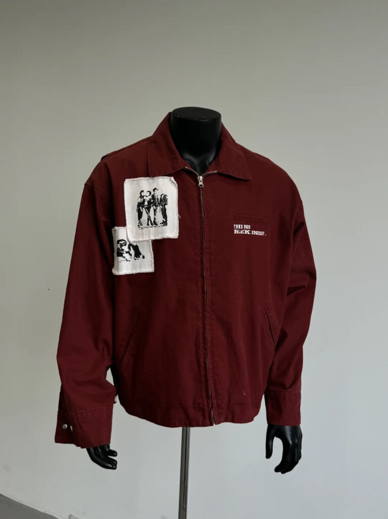 appliqué denim jacket